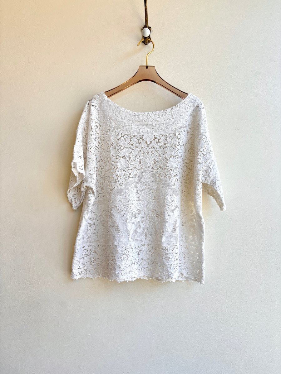 White Quaker Lace Box Top - Made X Hudson