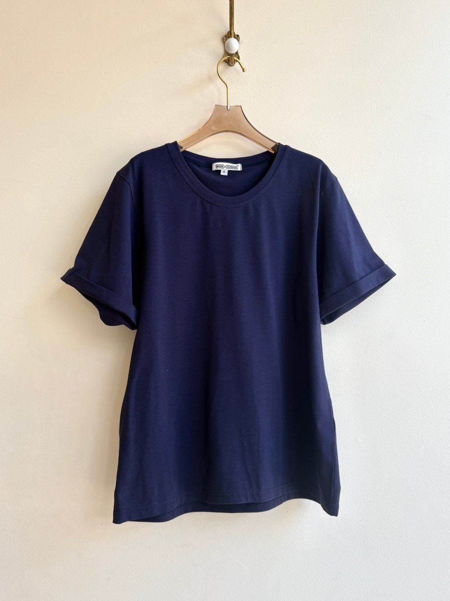 391 Tee in Navy Cotton - Made X Hudson