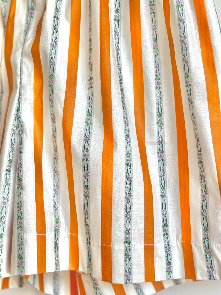 White, Orange & Purple Floral Town Shorts - Made X Hudson