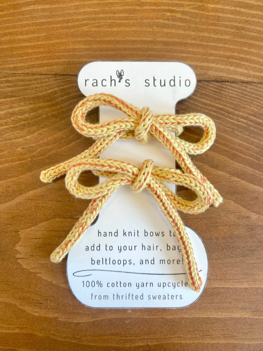 Knitted Hair Bow Ties (Multiple Colors) - Made X Hudson