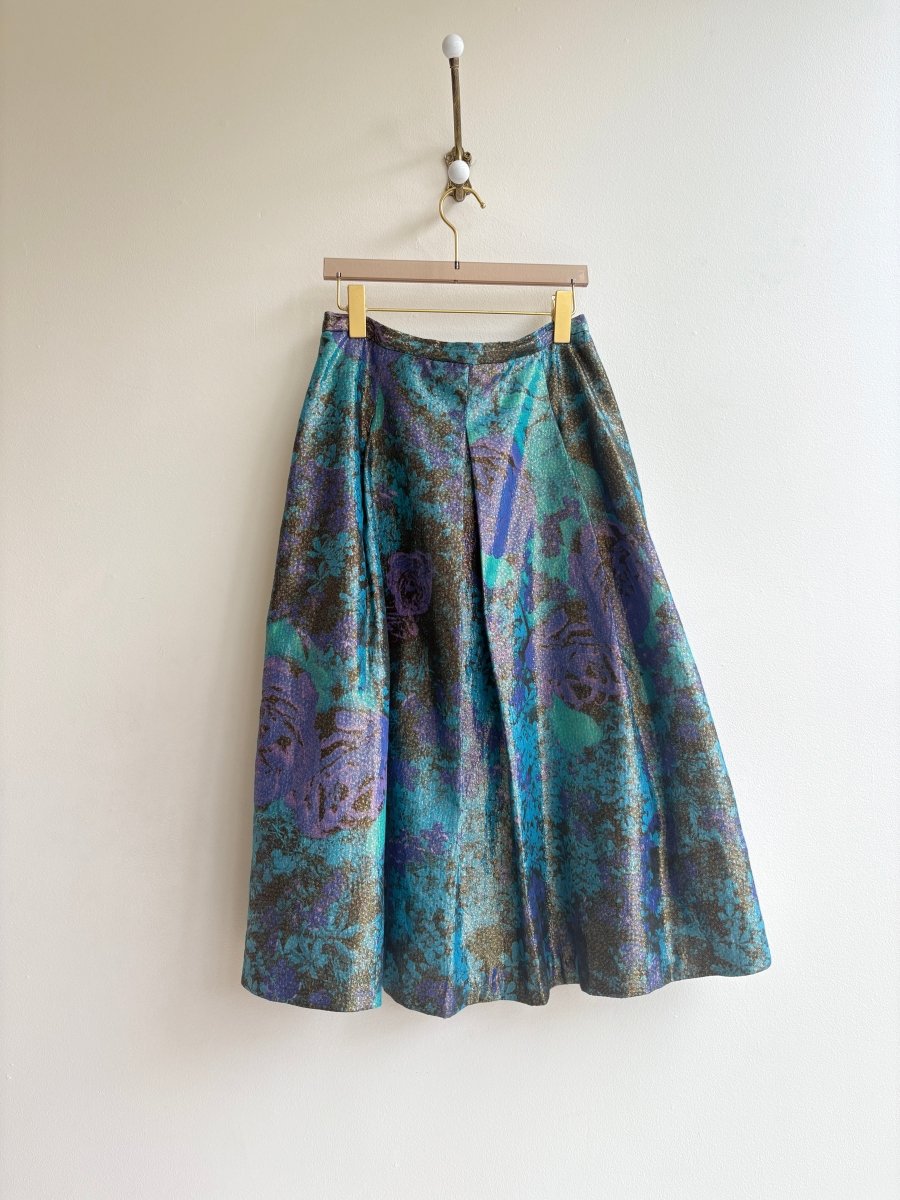 Tracey Reese | Floral Silk Brocade Skirt (Vintage) - Made X Hudson