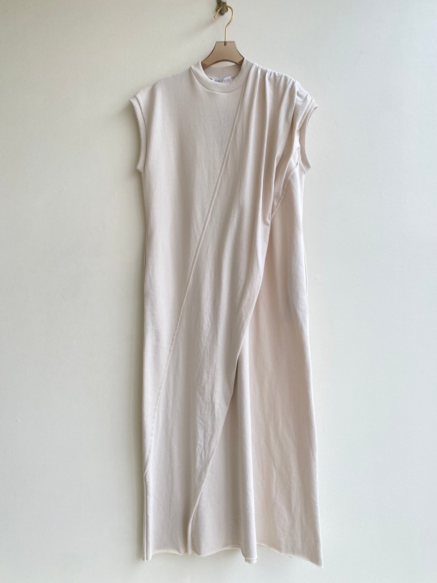 Maxi Dress w/ Draped Overlay (Birch) - Made X Hudson