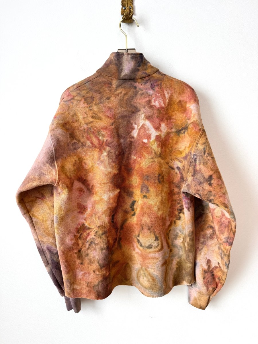 Crocus Watercolor Quarter Zip Sweatshirt (Reworked) - Made X Hudson
