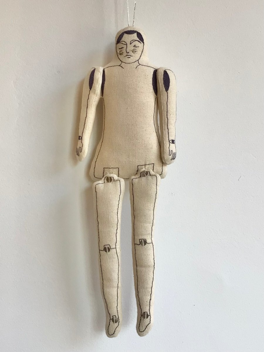 Embroidered Cotton Hanging Dolls - Made X Hudson