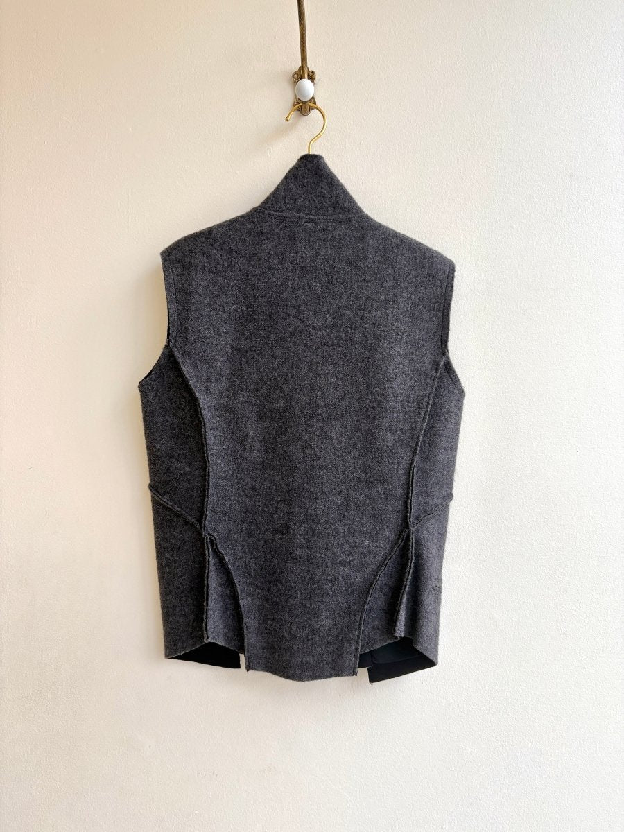 Dark Grey Wool Vest | 2T - Made X Hudson