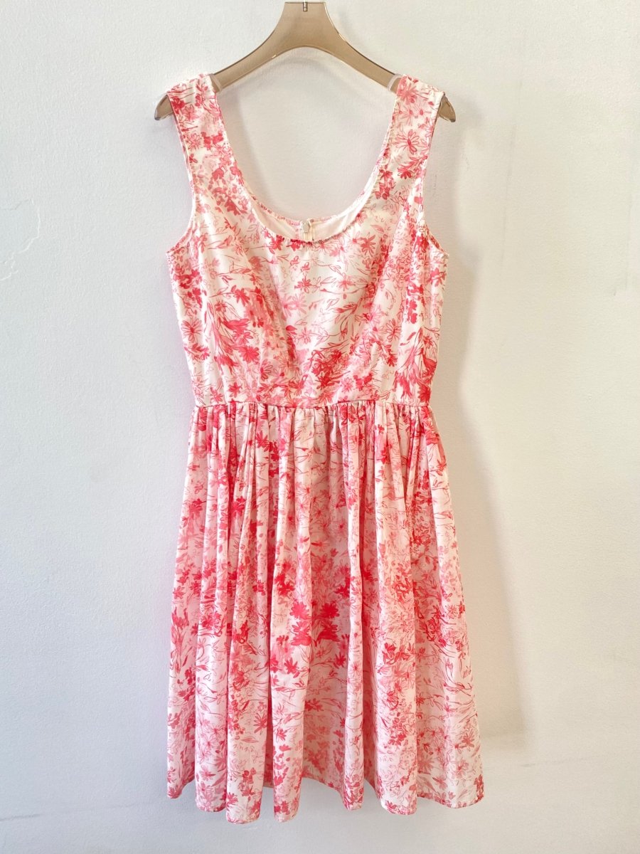 Pleated Floral Tank Dress - Made X Hudson
