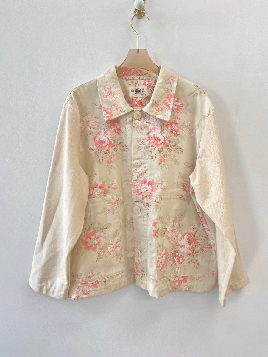 Natural Twill+ Floral Utility Jacket - Made X Hudson