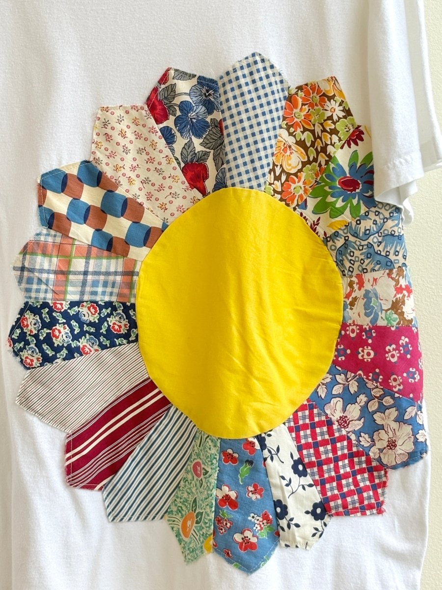 Dresden Plate Quilted Block Tee (Reworked) - Made X Hudson