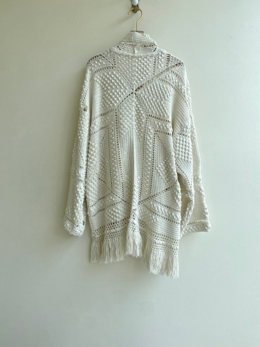 Crochet Shawl Collar Coat - Made X Hudson