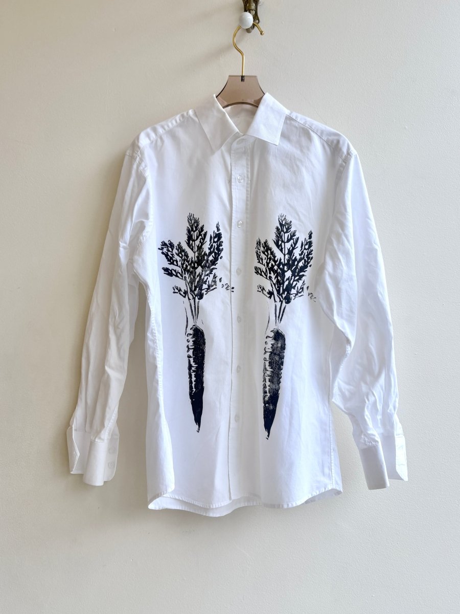 “Beth” Carrot Print Shirt (Reworked) - Made X Hudson