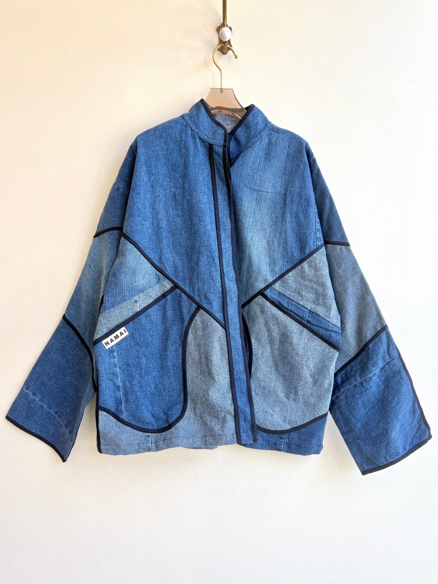 “Sam” Ladhiya Denim Patchwork Jacket - Made X Hudson