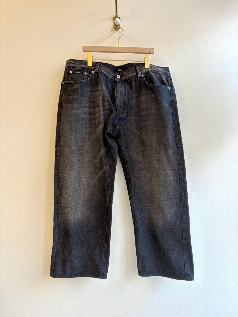 Boss by Hugo Boss | Black Wide Leg Denim Pants (Vintage) - Made X Hudson