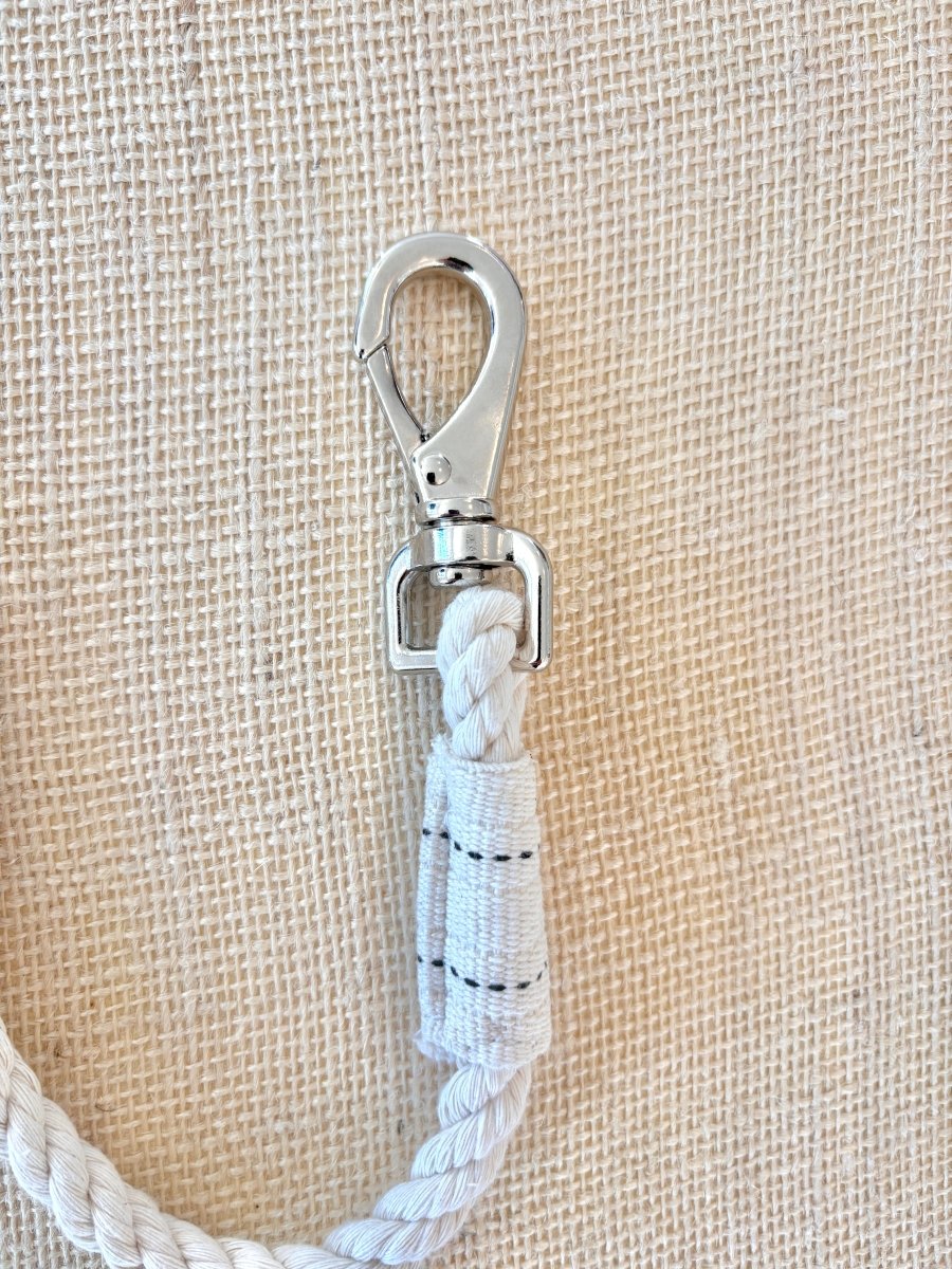 Dog Leash in White Cotton Rope - Made X Hudson