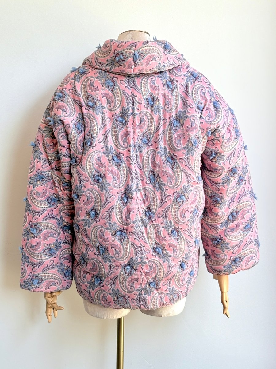 Pink Paisley Quilt Tufted Haori Jacket - Made X Hudson
