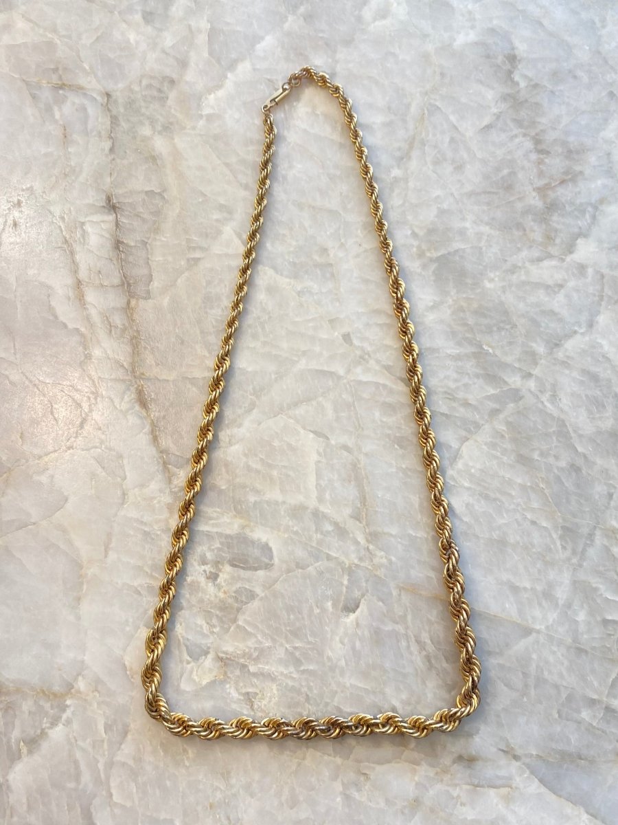 Gold Twist Rope Chain (Vintage) - Made X Hudson