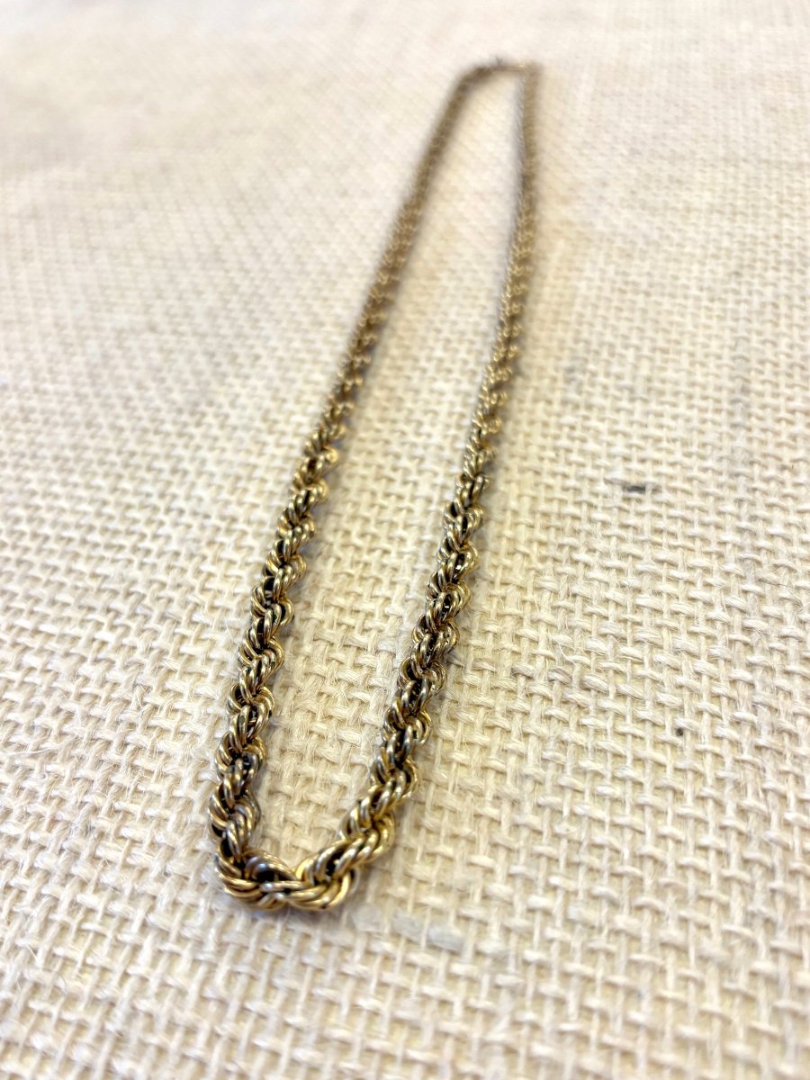 Gold Twist Rope Chain (Vintage) - Made X Hudson