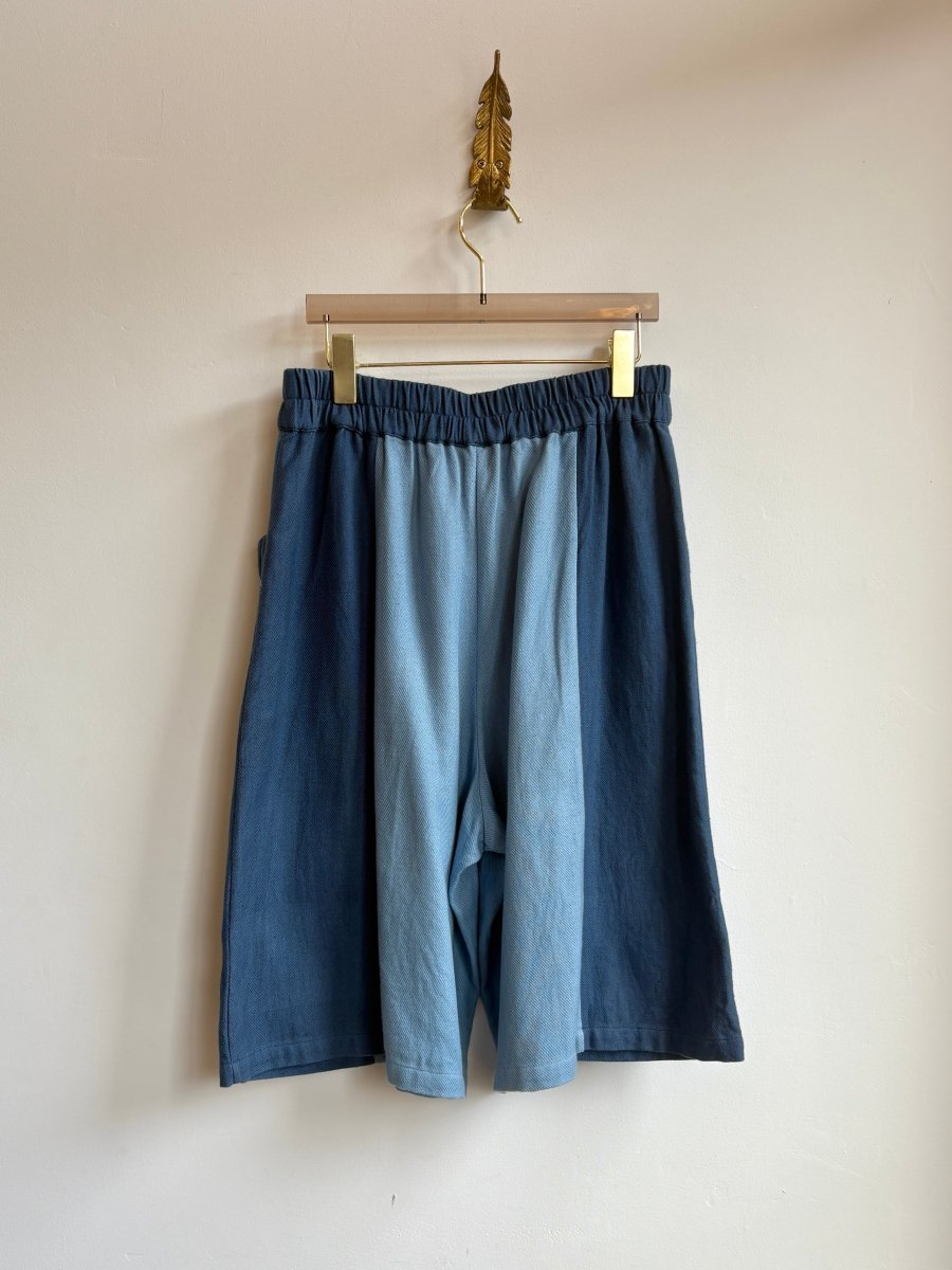 Nyan Shorts in Multi Shade Indigo - Made X Hudson