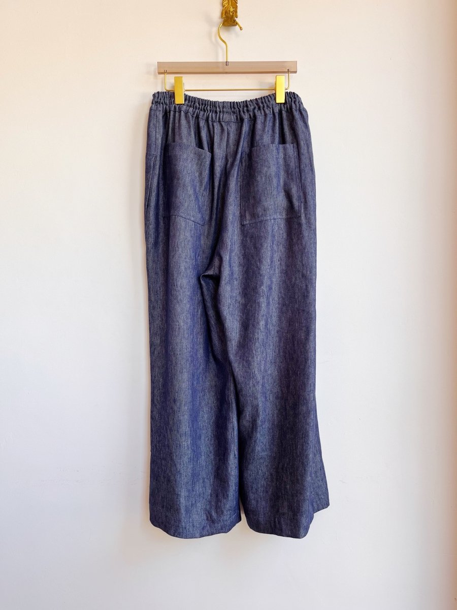 Lightweight Steel Denim Wide - Leg Pant - Made X Hudson