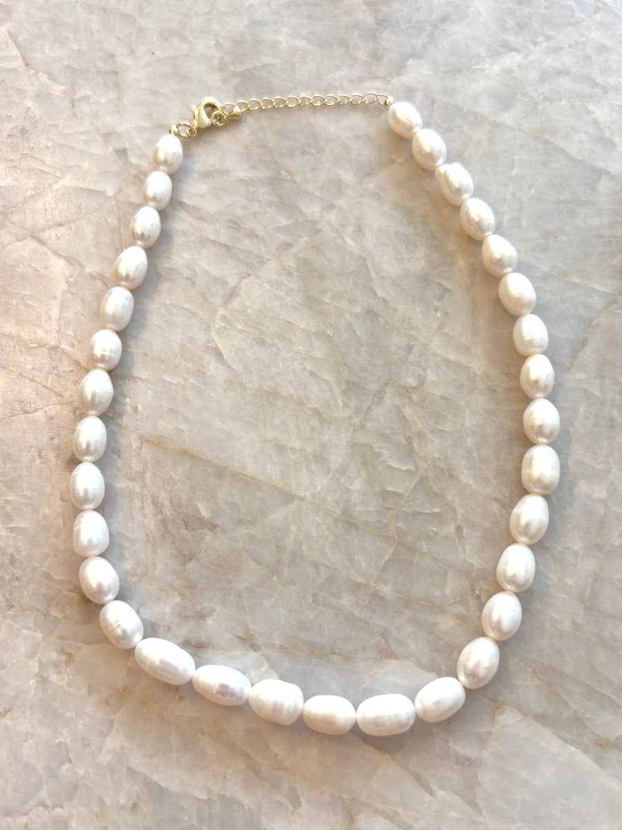 Gumdrop Baroque Pearl Choker Necklace - Made X Hudson