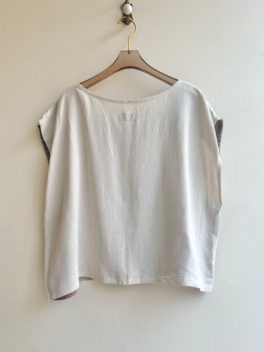 Handwoven Blouse in Ecru - Made X Hudson