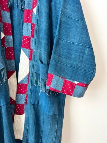 Highlands Foundry | Indigo Mud Cloth and Quilt Duster (Vintage) - Made X Hudson