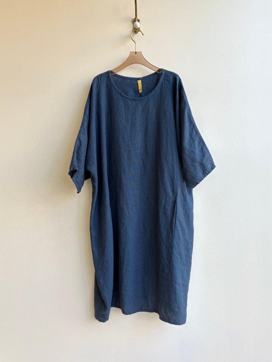 Indigo Hemp Gallery Dress - Made X Hudson
