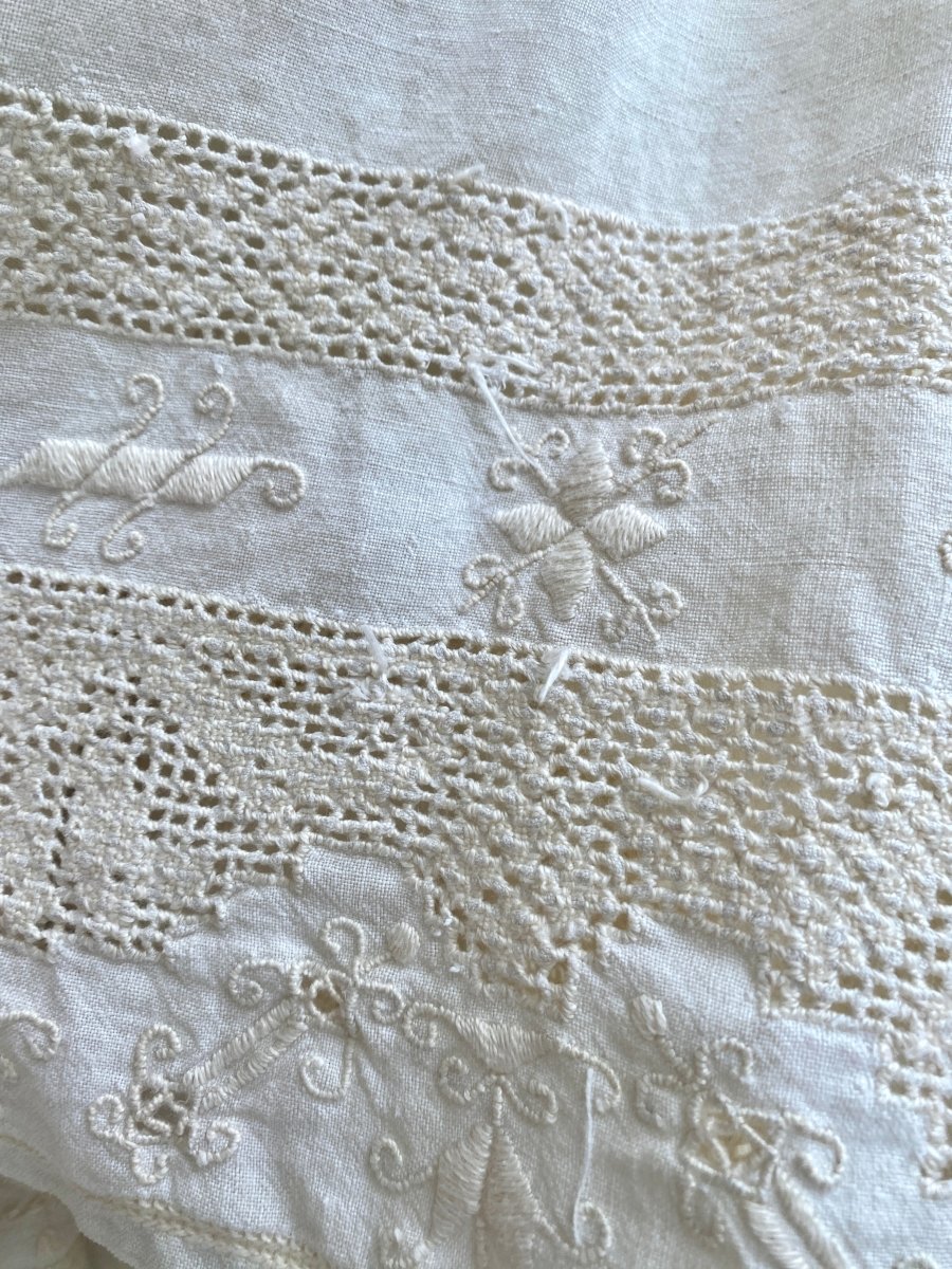 Heirloom Linen Crochet Midi Skirt - Made X Hudson
