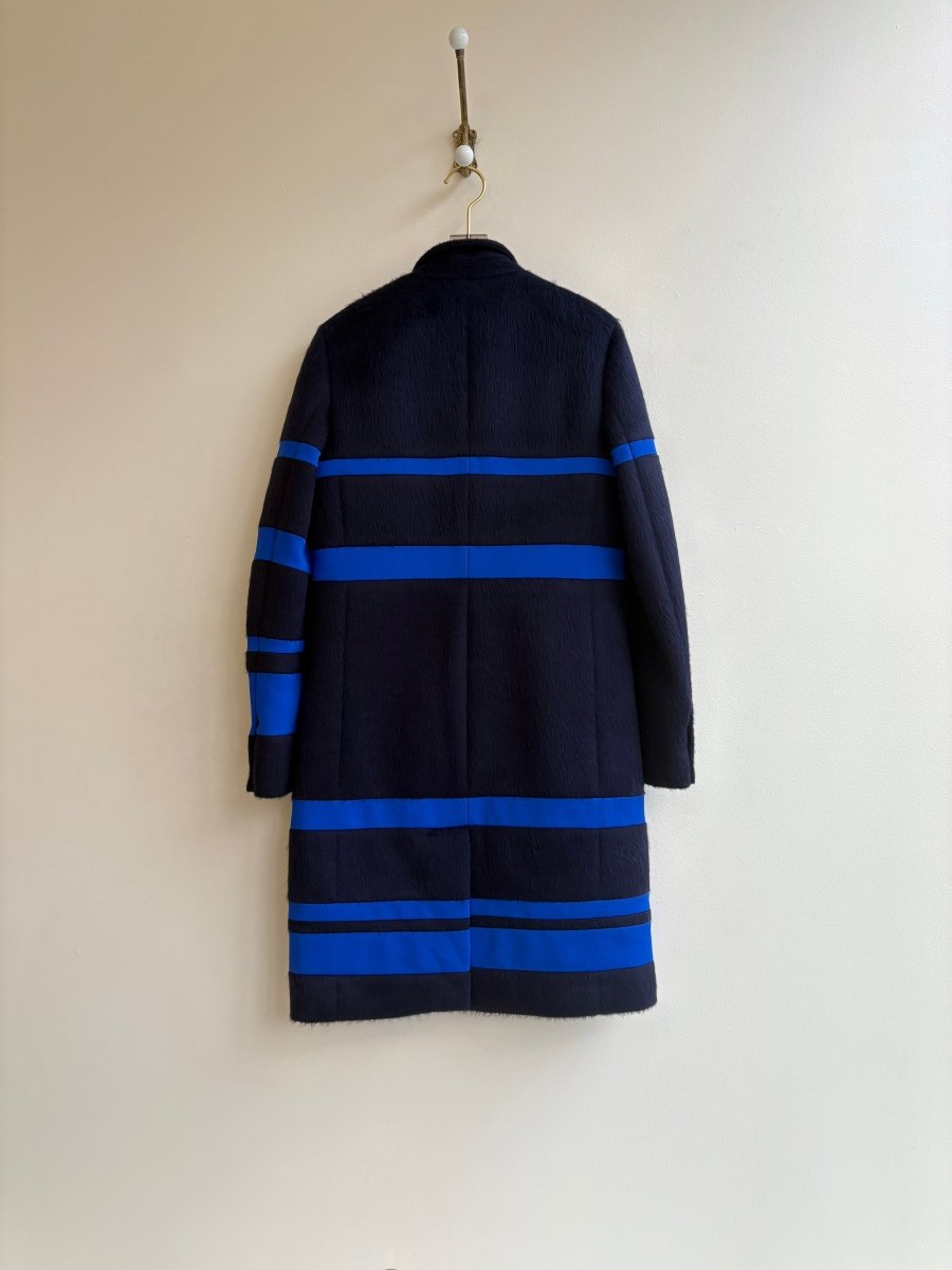 La Ligne | Navy and Cobalt Fuzzy Coat (Vintage) - Made X Hudson