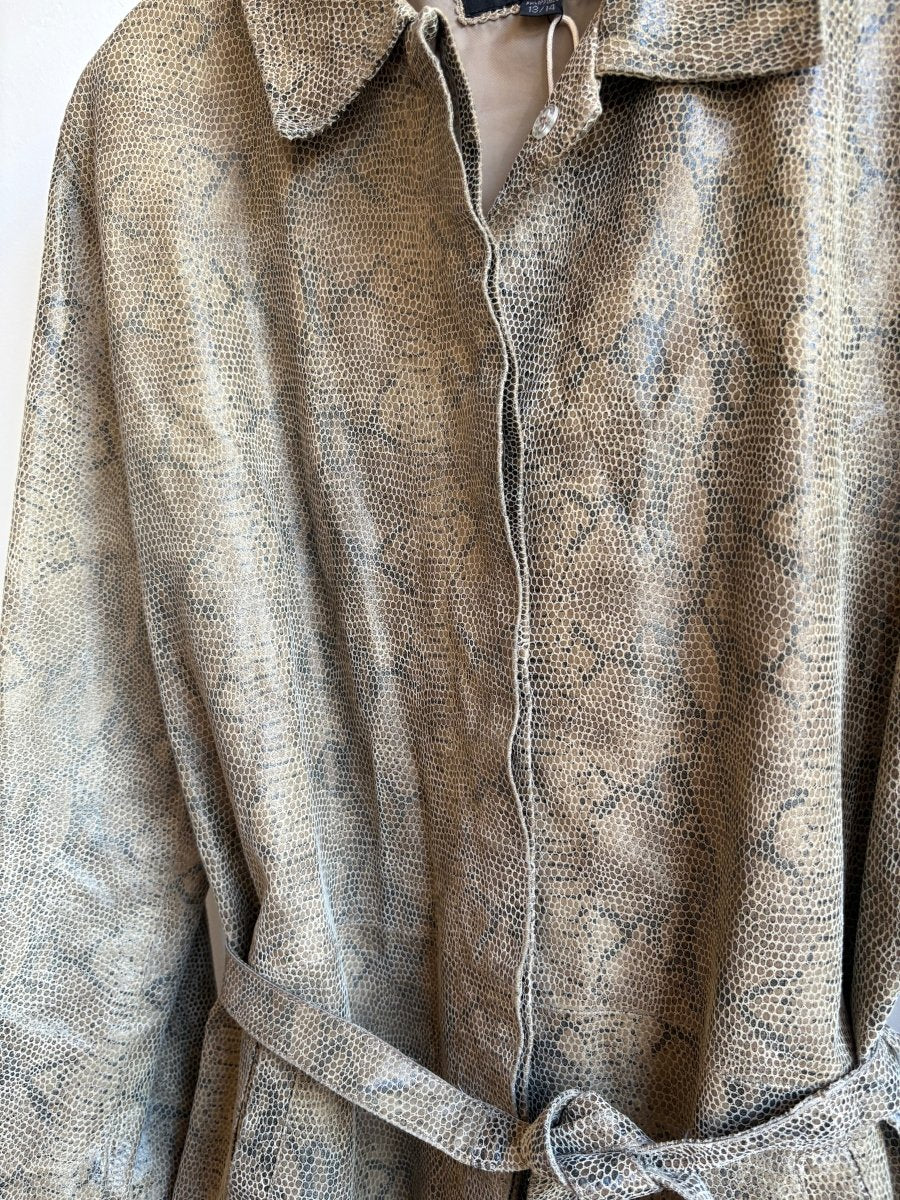 Express | Snakeskin Leather Jacket (Vintage) - Made X Hudson