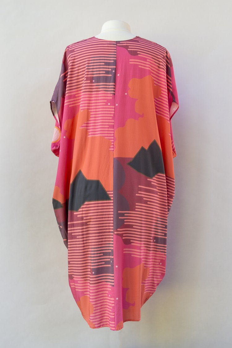 Pink, Orange & Purple Stargazing Kaftan - Made X Hudson