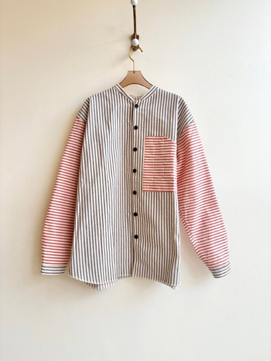 Artist In Orbit| Red + Blue Stripe Button Down (Vintage) - Made X Hudson