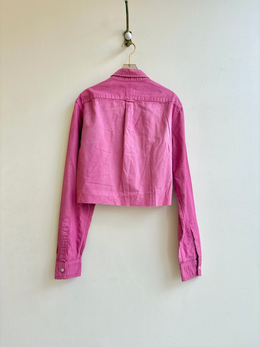 Fuschia Annette Crop Top (Reworked) - Made X Hudson