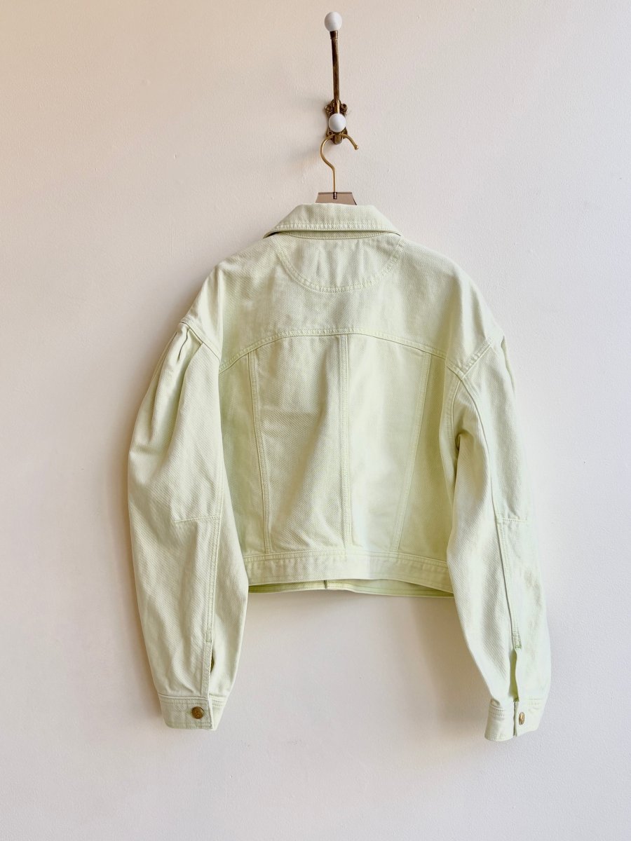 Ulla Johnson | Lime Button Up Denim Jacket (Vintage) - Made X Hudson
