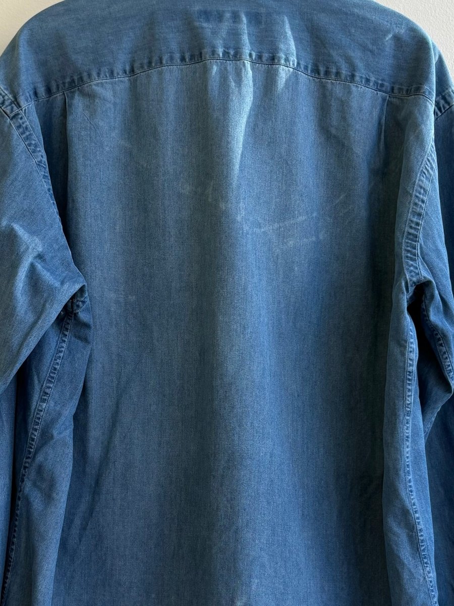 Ermenegildo Zegna | Indigo Dyed Cotton Button Up Shirt (Vintage) - Made X Hudson