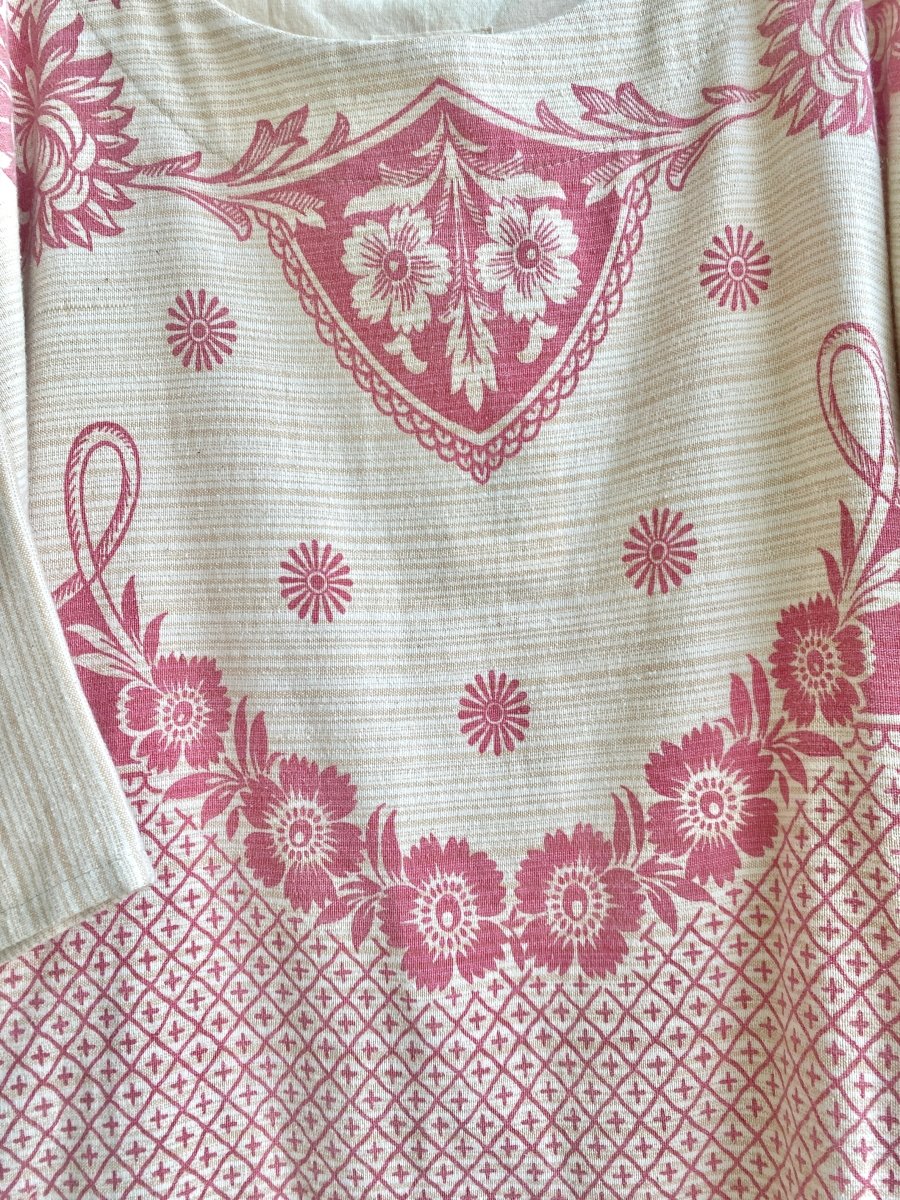 Tan & Pink Heritage Tunic - Made X Hudson