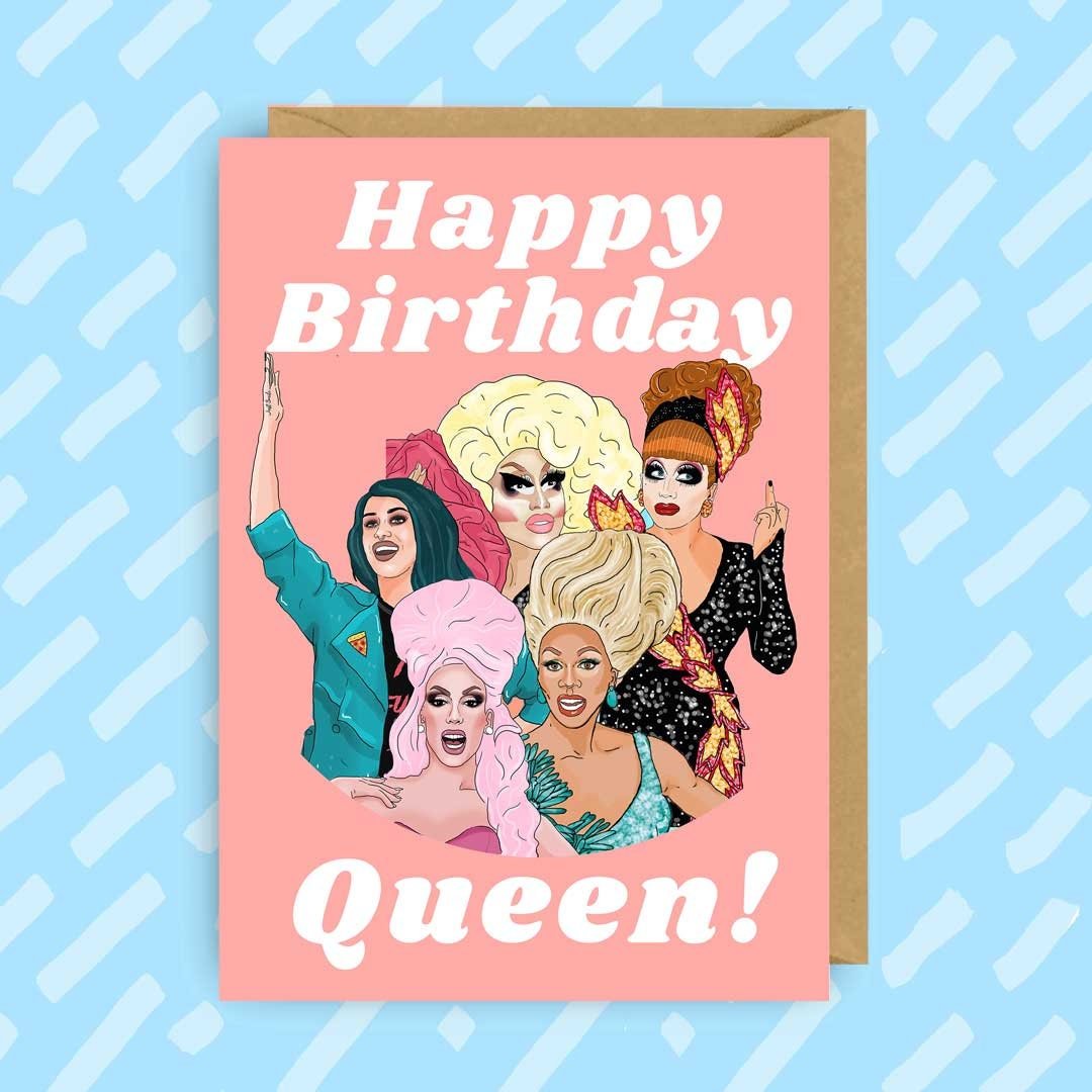 Greeting Card | “Rupaul's Drag Race Queens Birthday Card!” - Made X Hudson