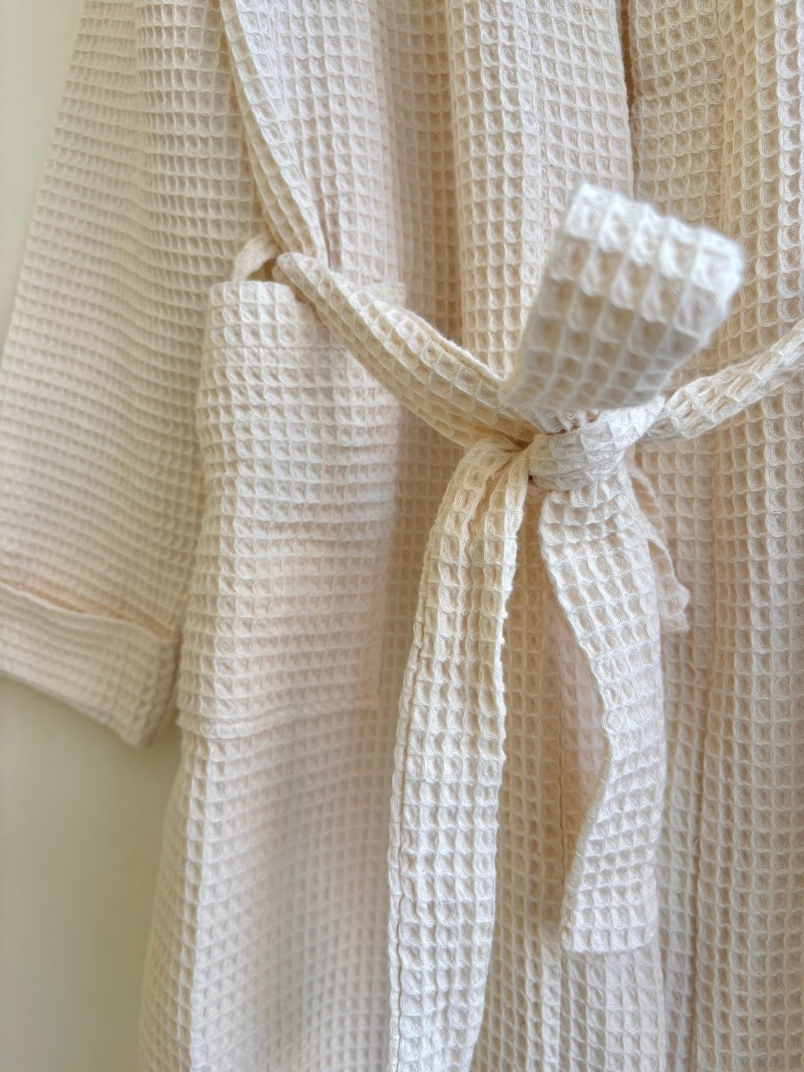 Organic Cotton Waffle Robe - Made X Hudson