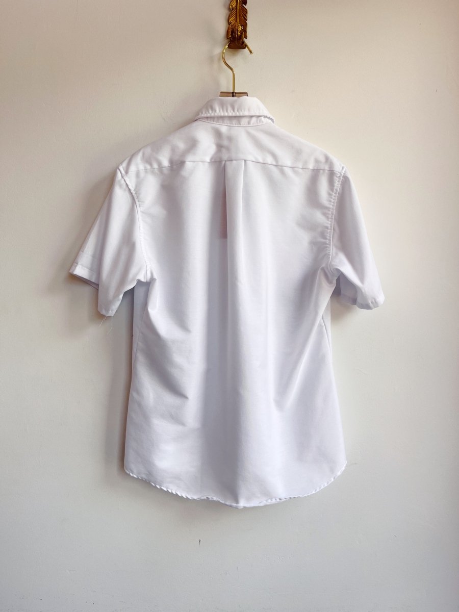 Short Sleeve Carrot Shirt w/ Tortoise Buttons (Reworked) - Made X Hudson