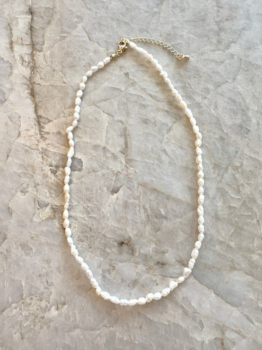16" Fresh Water Pearl Necklace w/ Extender - Made X Hudson