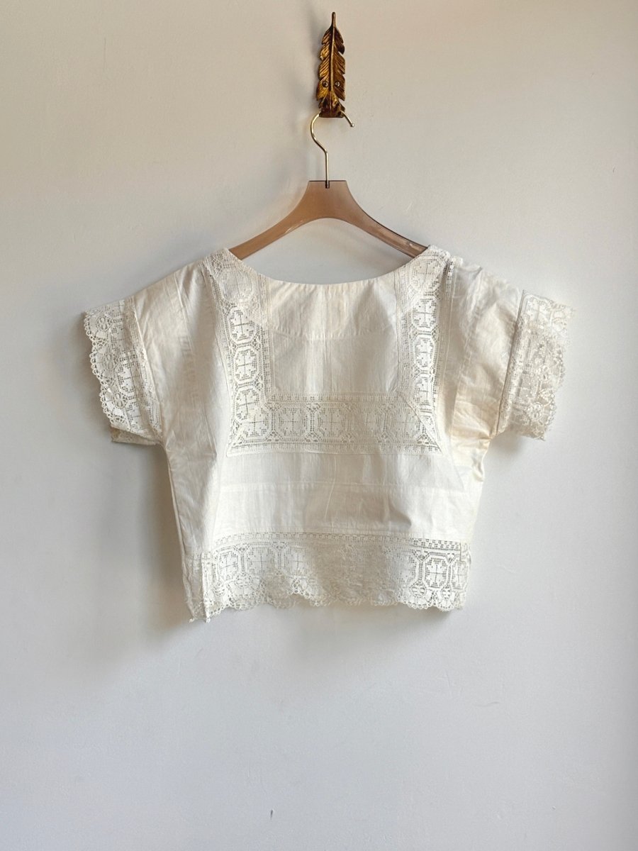 White Heirloom Lace Top - Made X Hudson