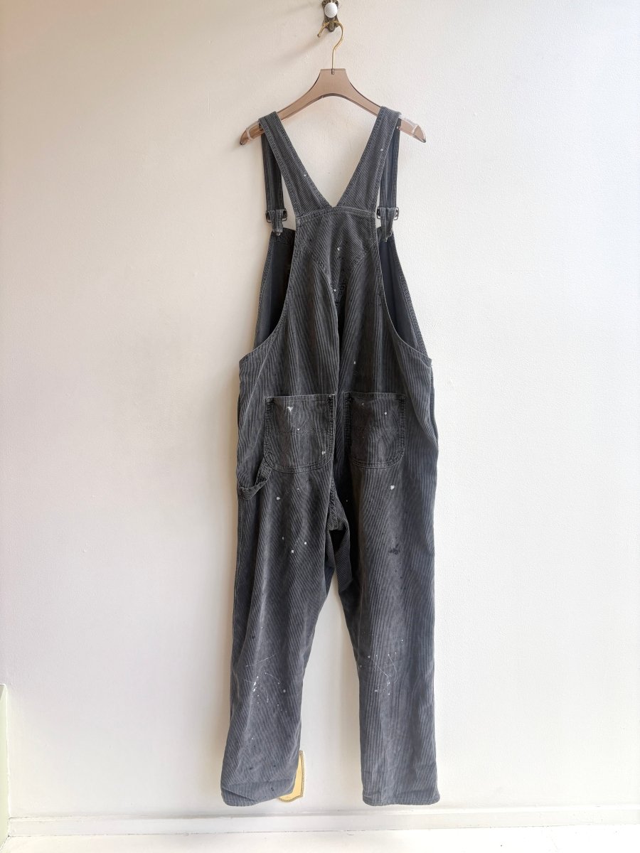 NSF | Grey Distressed Corduroy Overalls (Vintage) - Made X Hudson