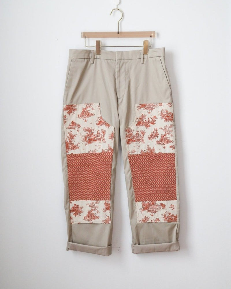Double Knee Chinos | Terracotta Toile and Diamond (Reworked) - Made X Hudson