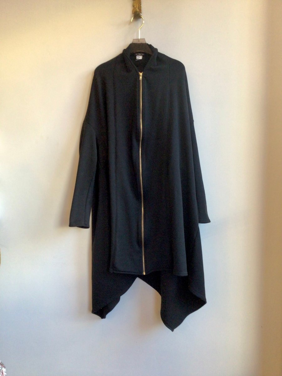 YC: Ying Chu | Oversized Black Zip - Up Jacket (Vintage) - Made X Hudson