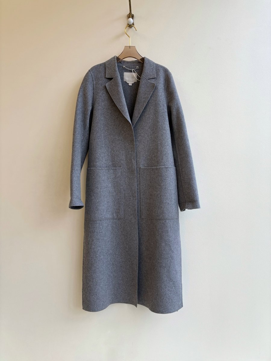 Soia & Kyo | Cloud Grey Mixed Wool Coat (Vintage) - Made X Hudson