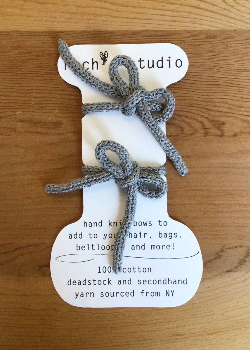 Knitted Hair Bow Ties (Multiple Colors) - Made X Hudson