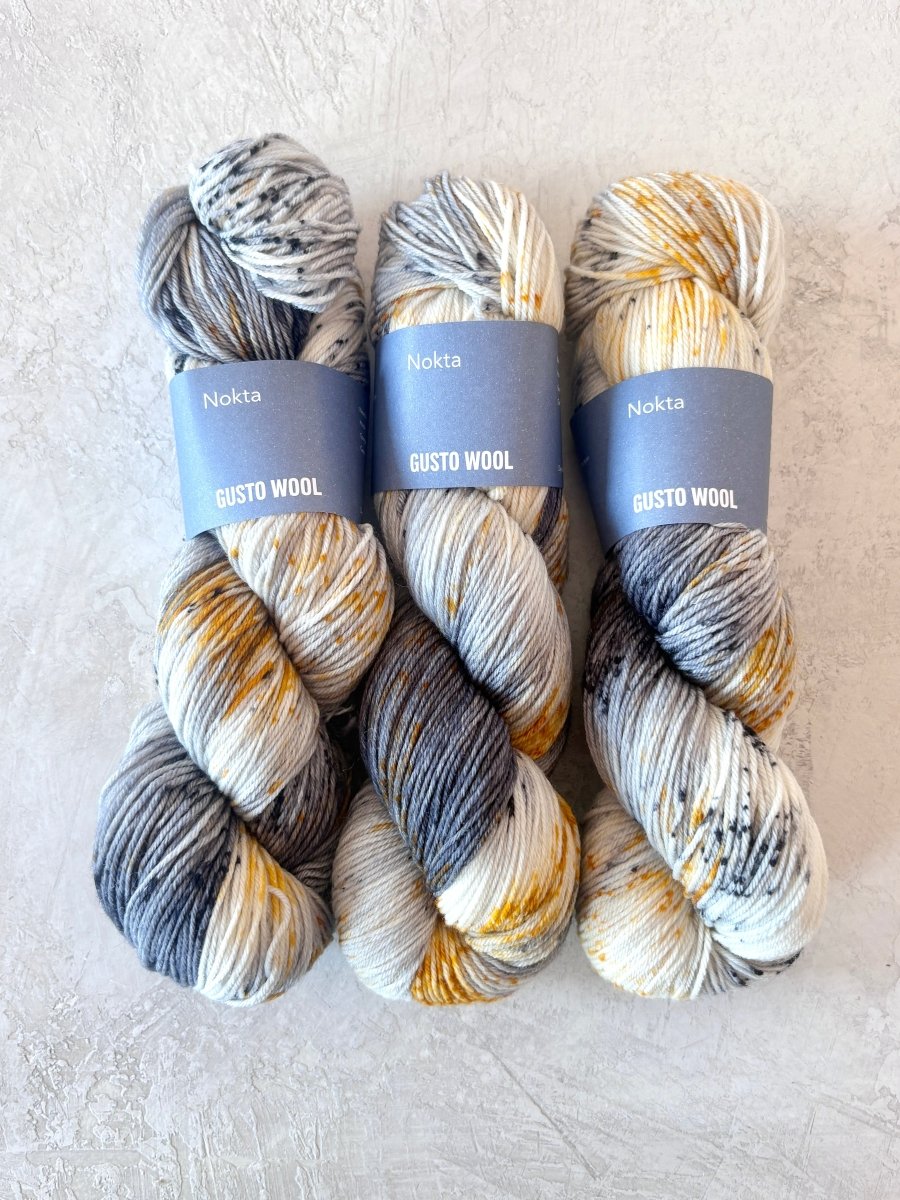 Gusto Wool | Nokta | Wool & Nylon | Variegated | Fingering Weight (Multiple Colors) - Made X Hudson