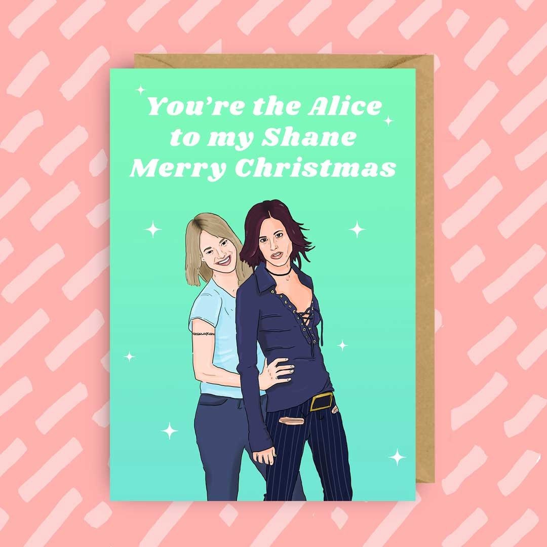 Greeting Card | The L Word Alice and Shane Christmas Card - Made X Hudson