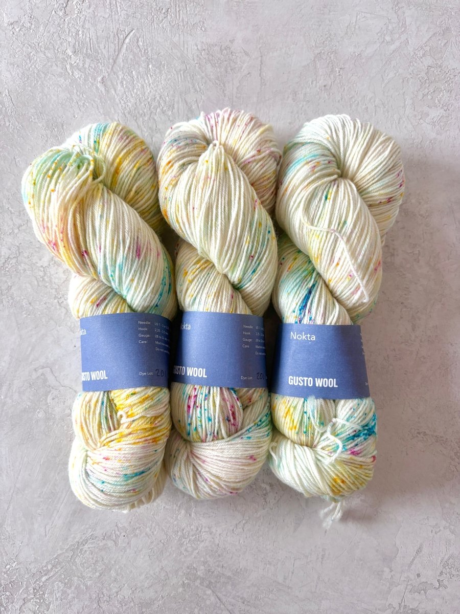 Gusto Wool | Nokta | Wool & Nylon | Variegated | Fingering (Multiple Colors) - Made X Hudson