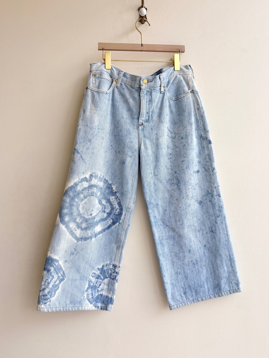 "Sierra" Jeans Distressed Wash Light White Denim (Reworked) - Made X Hudson