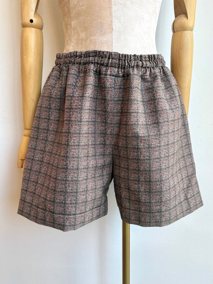 Red and Black Plaid Town Shorts - Made X Hudson